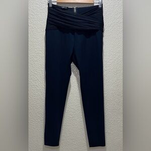 Bebe Black Ruched Waist Leggings